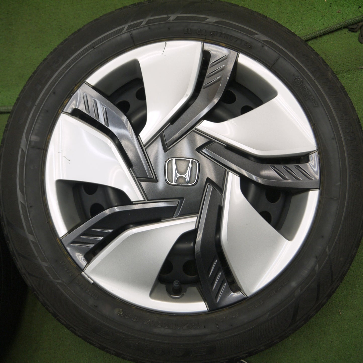 *送料無料* 4本価格★ホンダ フィット 純正 スチール 185/60R15 ブリヂストン エコピア EP150 15インチ PCD100/4H★4051501Hノ