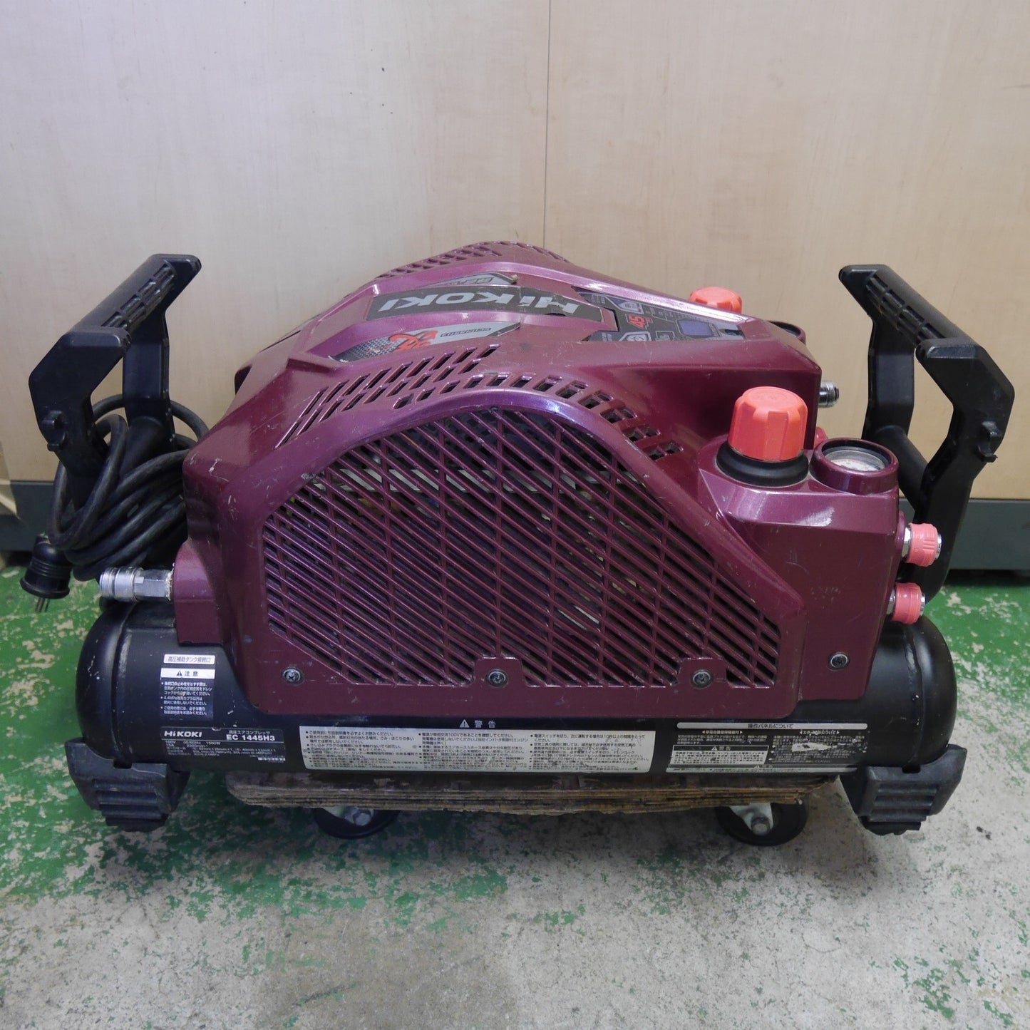 [送料無料] ☆HiKOKI ハイコーキ 高圧 エア コンプレッサ EC1445H3 改 KAI エアー ツール 工具 コンプレッサー 100V 現状品☆