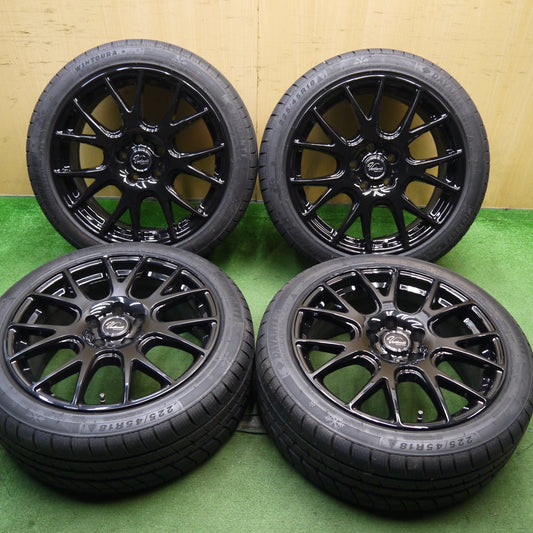 バリ溝！21年！キレイ！9.5分以上★スタッドレス 225/45R18 ダヴァンティ WINTOURA+ Verthandi ヴェルザンディ ヴェルサンディ 18インチ PCD114.3/5H★5060310Hス