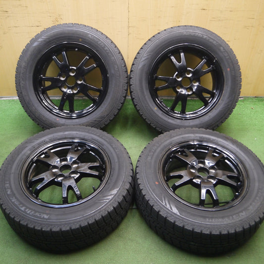*送料無料* バリ溝！9.5分以上★トヨタ 30系 プリウス 純正 195/65R15 スタッドレス オートバックス ノーストレック N3i 15インチ PCD100/5H★4061010Hス