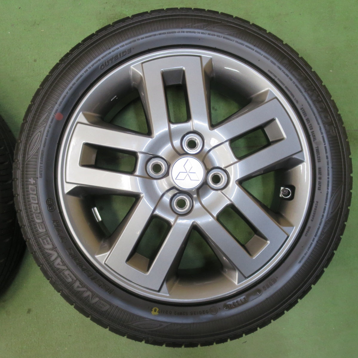 新車外し！24年★三菱 デリカ ミニ 純正 165/60R15 ダンロップ エナセーブ EC300+ 15インチ PCD100/4H★5112410イノ