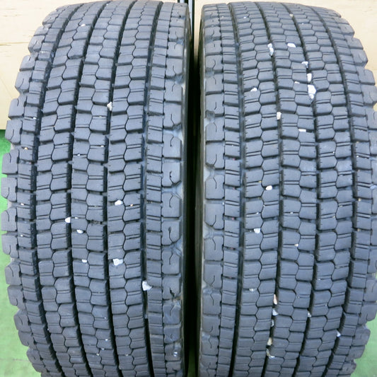 バリ溝！23年！8.5分！2本★トラック タイヤ 265/70R19.5 140/138J スタッドレス ブリヂストン W900 19.5インチ★5053001ナスタ