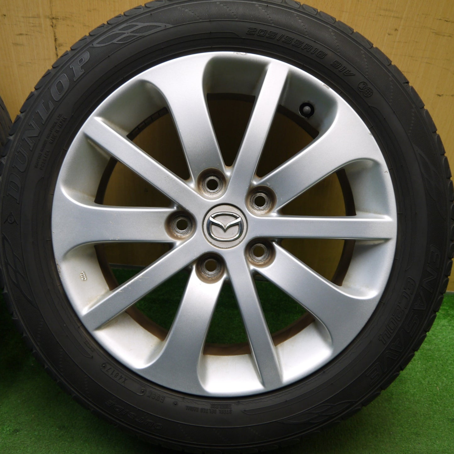 バリ溝！21年！8.5分★マツダ プレマシー 純正 205/55R16 ダンロップ エナセーブ EC204 EC202 16インチ PCD114.3/5H★5060306Hノ