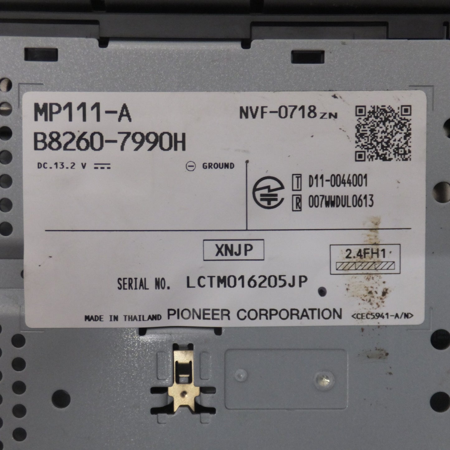 [送料無料] ★パイオニア製 日産 純正 オリジナルナビゲーションシステム MP111-A B8260-7990H[29]★