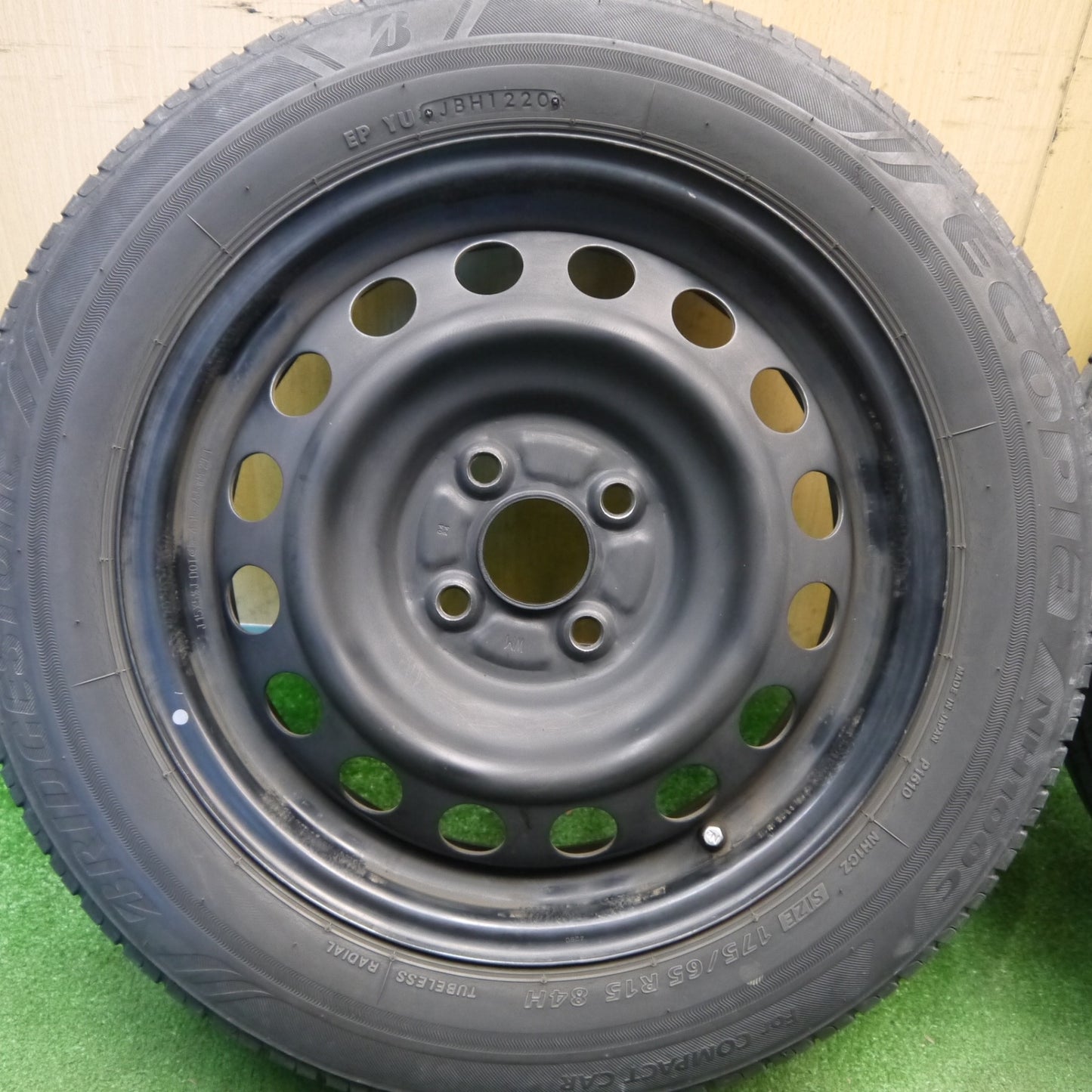 4本価格★175/65R15 ブリヂストン エコピア NH100C スチール ホイール 15インチ PCD100/4H★6033003Hノ