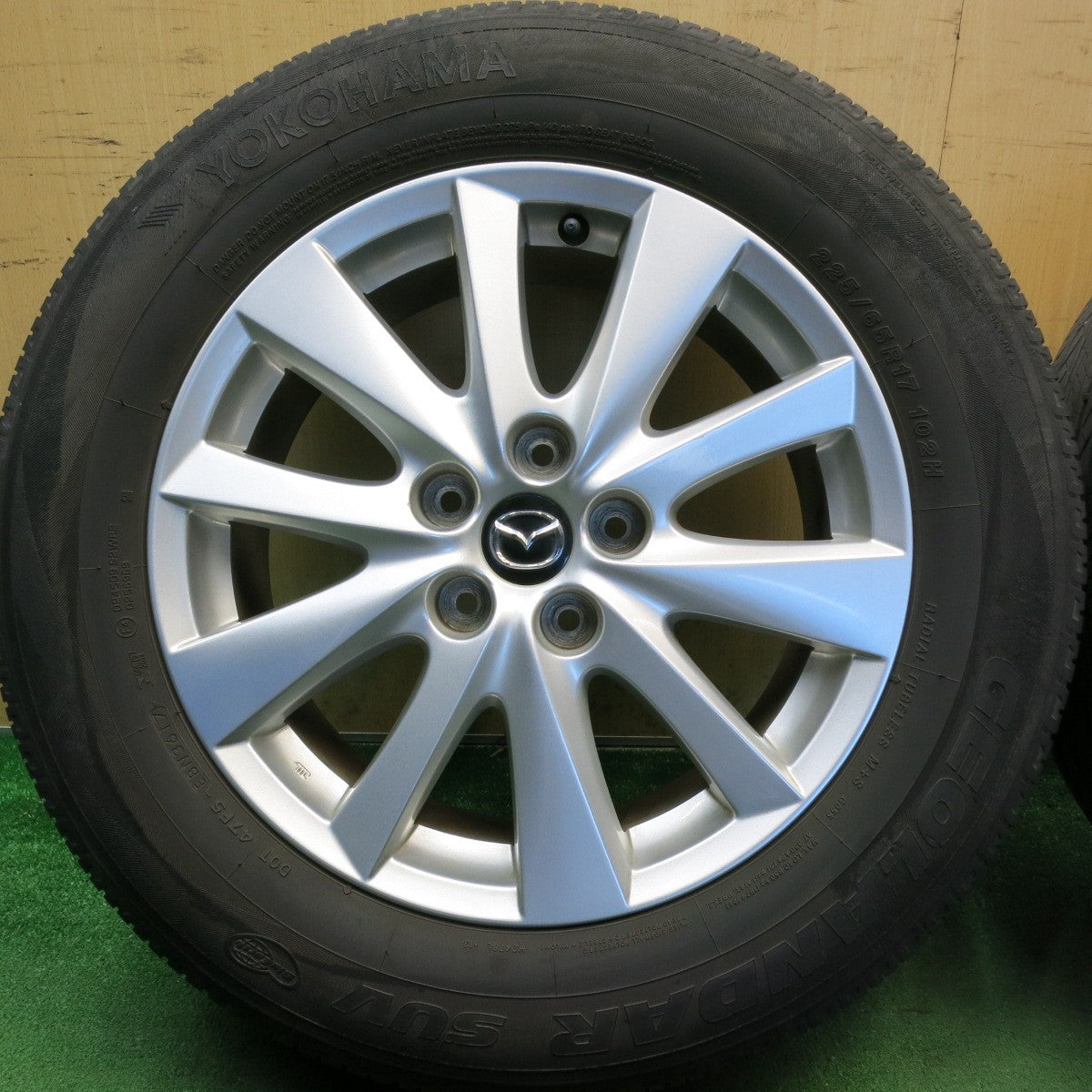 キレイ◎マツダ CX-5 純正 225/65R17 ブリヂストン デューラー H/L 850 ヨコハマ ジオランダー SUV 17インチ CX5 PCD114.3/5H◎6081606HAノ