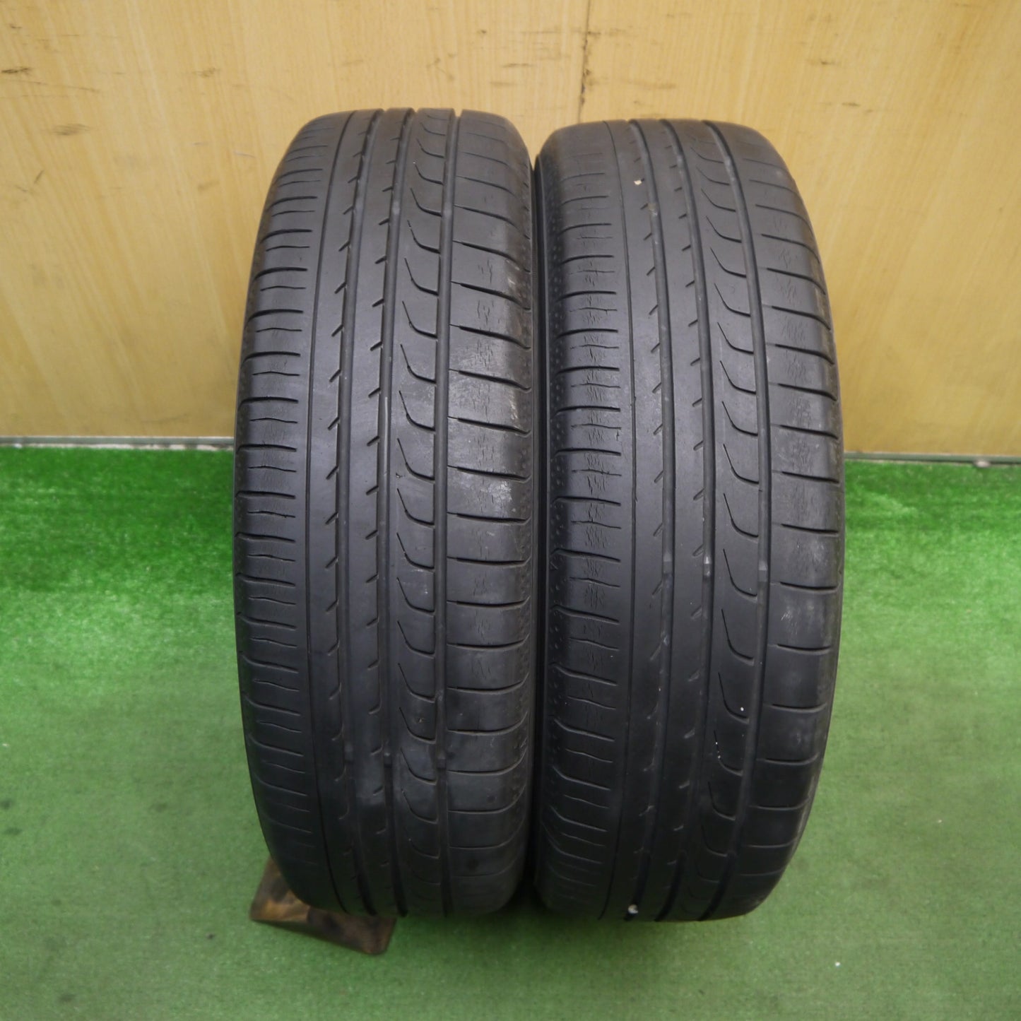 2本価格★スズキ ハスラー 純正 スチール 165/60R15 ヨコハマ ブルーアース RV-02 CK 15インチ PCD100/4H★5061606Hノ