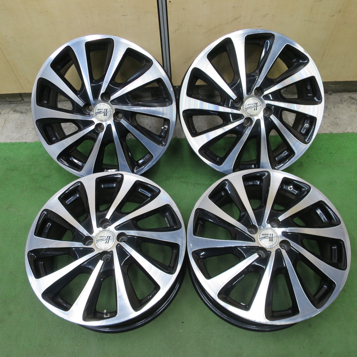 4本価格◎D.O.S. Turbine II BADX 17インチ ホイール DOS タービン バドックス 17×6.5J PCD100/4H◎6092602NGホ