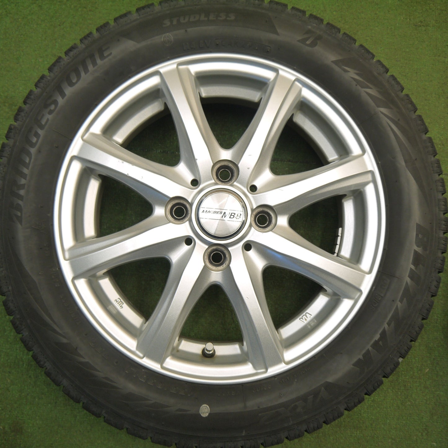 4本価格★スタッドレス 155/65R14 ブリヂストン ブリザック VRX2 MACBES MB8 マクベス 14インチ PCD100/4H★6022003Hス