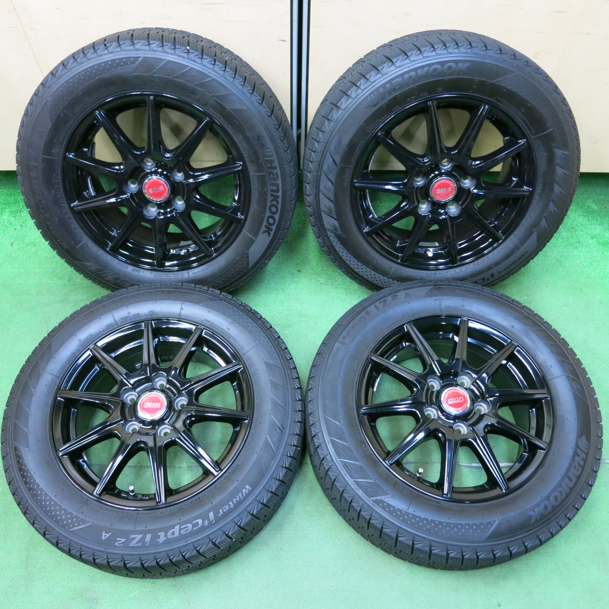 [送料無料] 4本価格！22年★スタッドレス 195/65R15 ハンコック ウインター アイセプト IZ2A D.O.S. DOS 15インチ PCD114.3/5H★4092605SYス