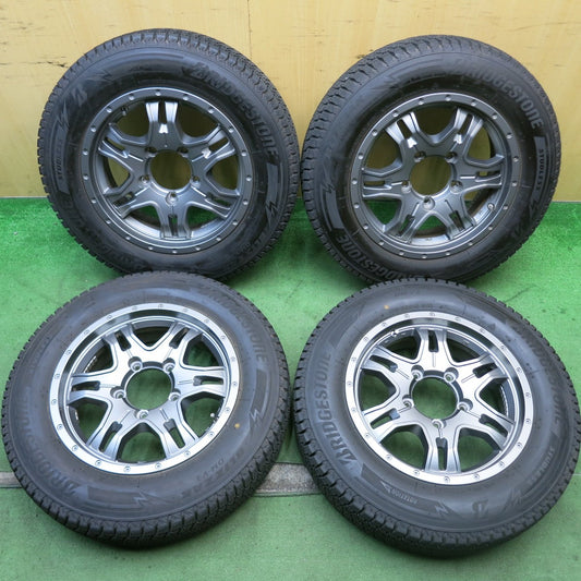 バリ溝！23年！キレイ！9.5分★ジムニー 等 175/80R16 スタッドレス ブリヂストン ブリザック DM-V3 KAZERA カゼラ 16インチ PCD139.7/5H★5081007HAス