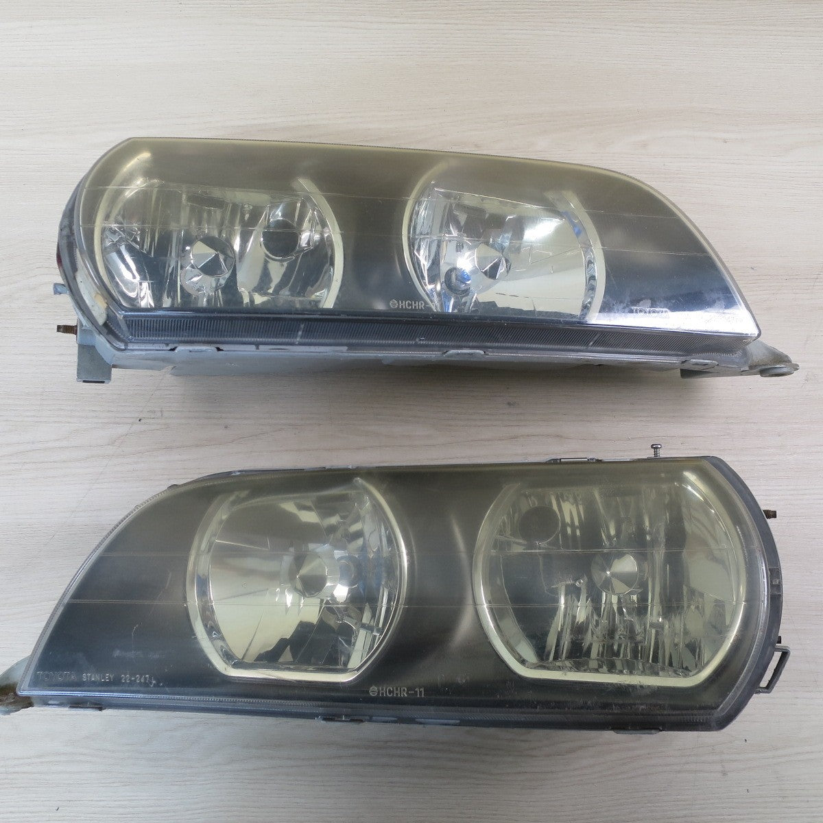 左右セット♪トヨタ JZX100 GX100 チェイサー 純正 ヘッドライト STANLEY 22-247 HCHR-11 STANLEY 6931 L R ヘッドランプ TOYOTA 照明 カー パーツ♪