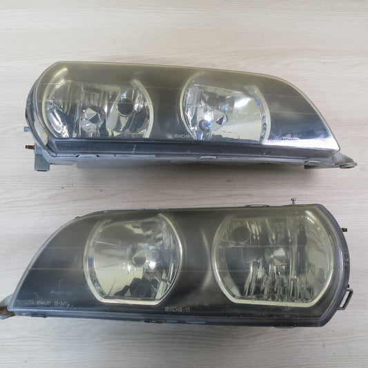左右セット♪トヨタ JZX100 GX100 チェイサー 純正 ヘッドライト STANLEY 22-247 HCHR-11 STANLEY 6931 L R ヘッドランプ TOYOTA 照明 カー パーツ♪