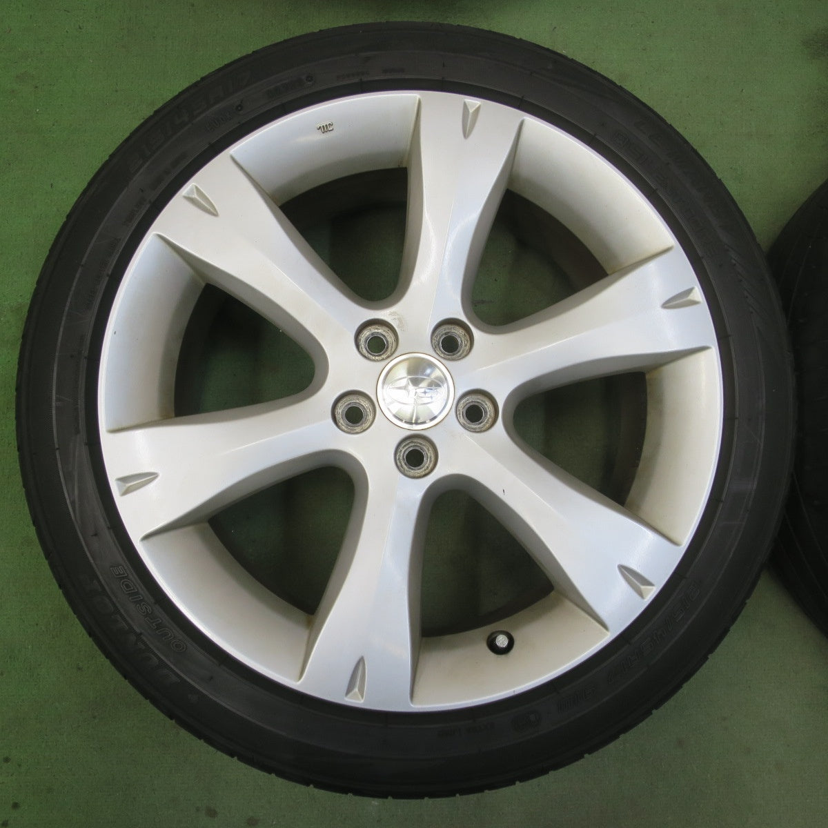 4本価格★スバル レガシィ 純正 215/45R17 ダンロップ LE MANS V ルマン5 17インチ PCD100/5H★6052908イノ