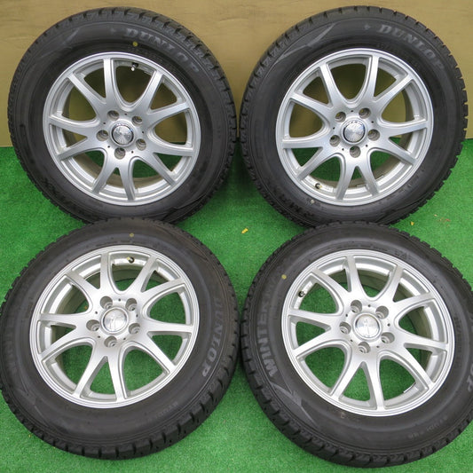 バリ溝！21年！9.5分★スタッドレス 205/60R16 ダンロップ ウインターマックス WM02 Fang ファング 16インチ PCD114.3/5H★5120305NKス