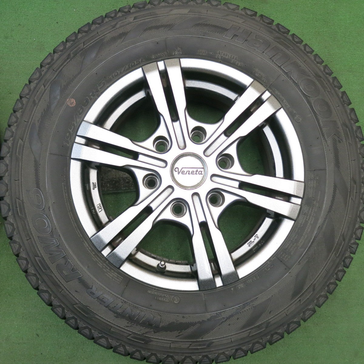 4本価格★ハイエース 等 195/80R15 107/105L スタッドレス ハンコック ウインター RW06 Veneta TS-06 ヴェネタ 15インチ PCD139.7/6H★5071307HAス