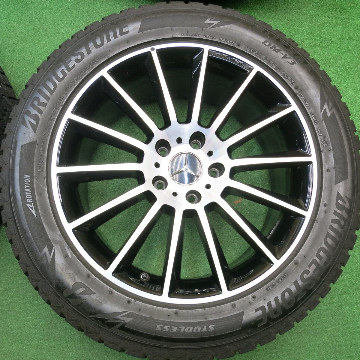 バリ溝！9分★ベンツ Gクラス W463 純正 AMG 275/50R20 スタッドレス ブリヂストン ブリザック DM-V3 20インチ PCD130/5H★5112020HAス