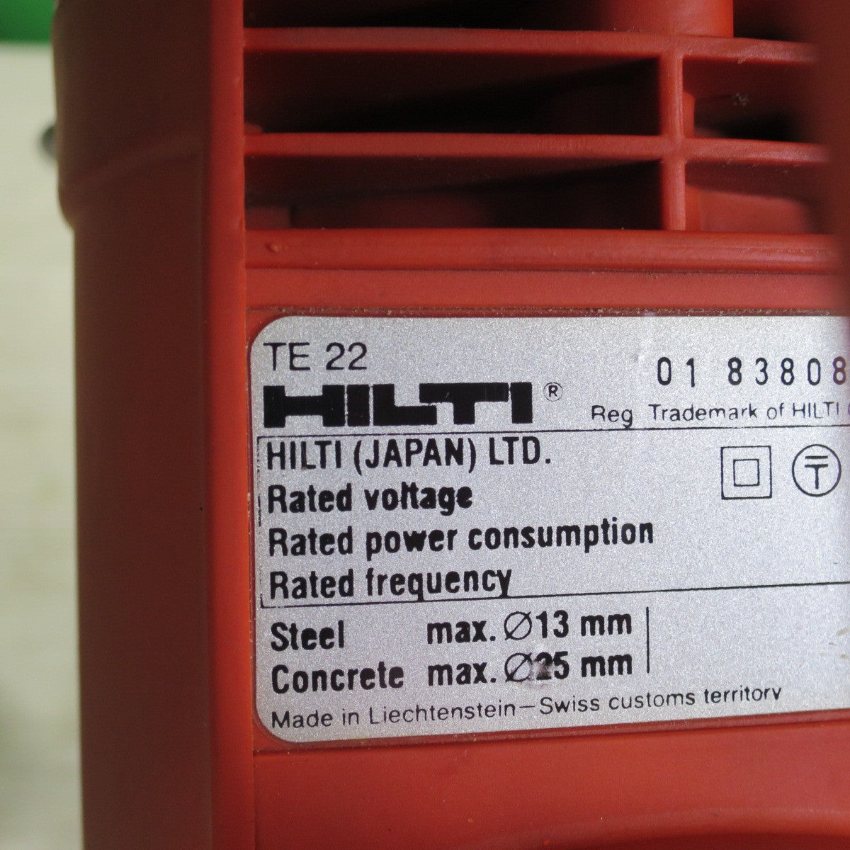 キレイ☆HILTI ヒルティ ロータリー ハンマードリル TE22 電動 工具 ハンマドリル はつり ハツリ コード式 100V☆
