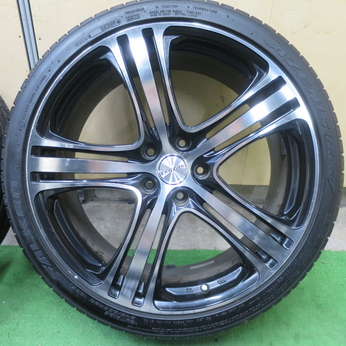 バリ溝！21年！9.5分★245/35R20 ファルケン アゼニス FK510 LEGZAS S501 レグザス 20インチ PCD114.3/5H★5060401TTノ