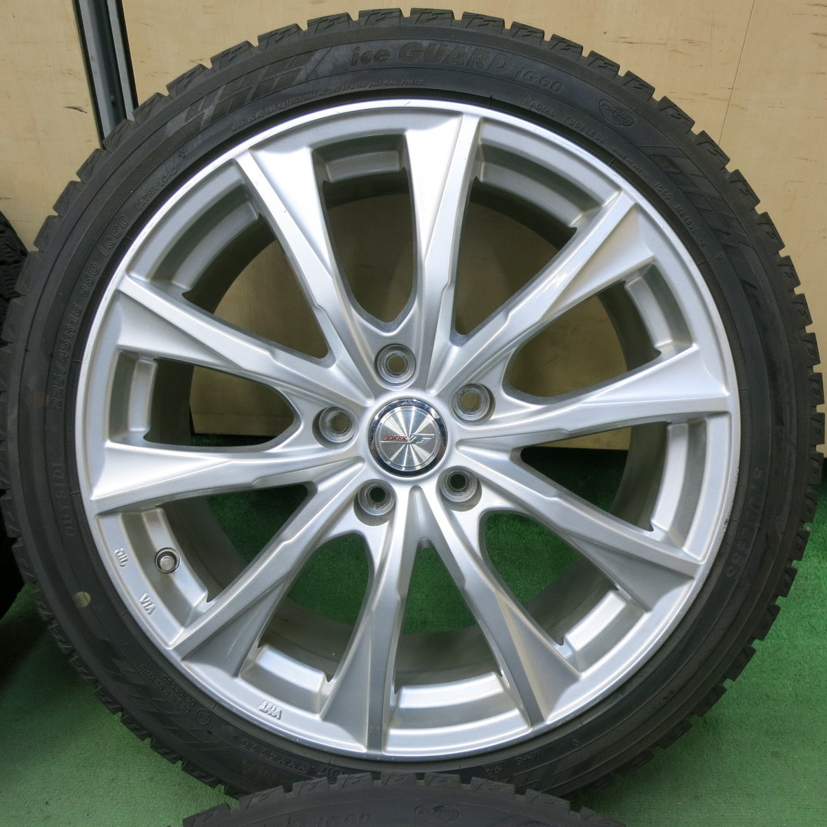 バリ溝！9分★スタッドレス 225/45R18 ヨコハマ アイスガード iG60 JOKER ジョーカー 18インチ PCD114.3/5H★5050206SYス