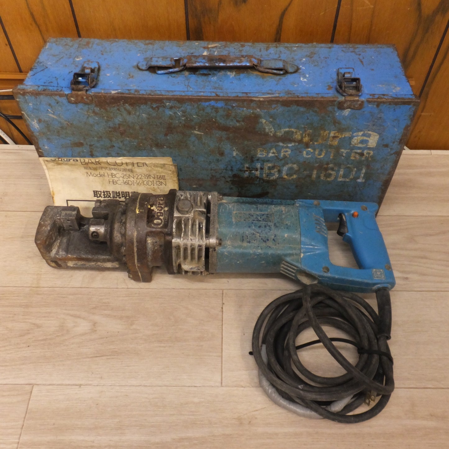 [送料無料] ★オグラ Ogura 電動油圧式鉄筋切断機 BAR CUTTER HBC-16DI 鉄筋カッター★