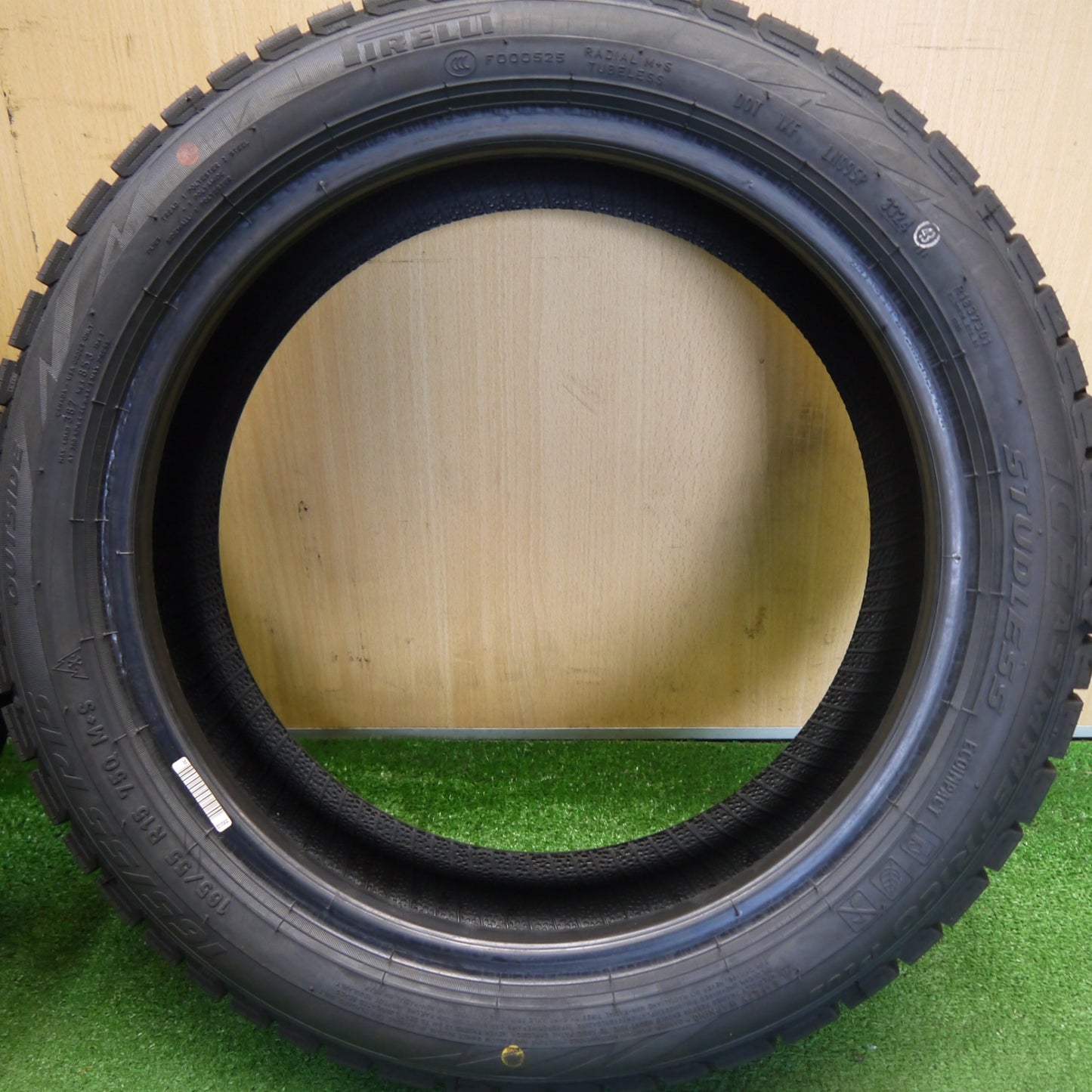 未使用！24年！2本★スタッドレス 165/55R15 ピレリ アイス アシンメトリコ プラス タイヤ 15インチ N-BOX スペーシア タント N-ONE ワゴンR 等★6050806Hスタ