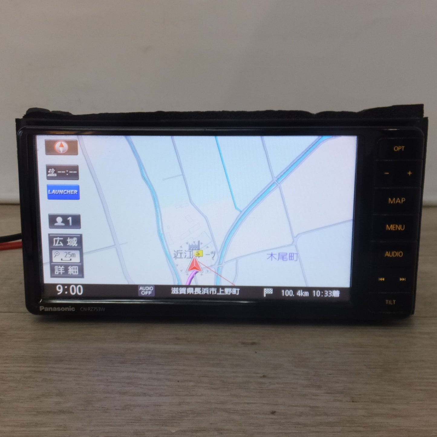 [送料無料] 現状品★パナソニック製 スズキ 純正 AV一体型ナビゲーション CN-RZ753WZA 99000-79CB6-W00(50)★