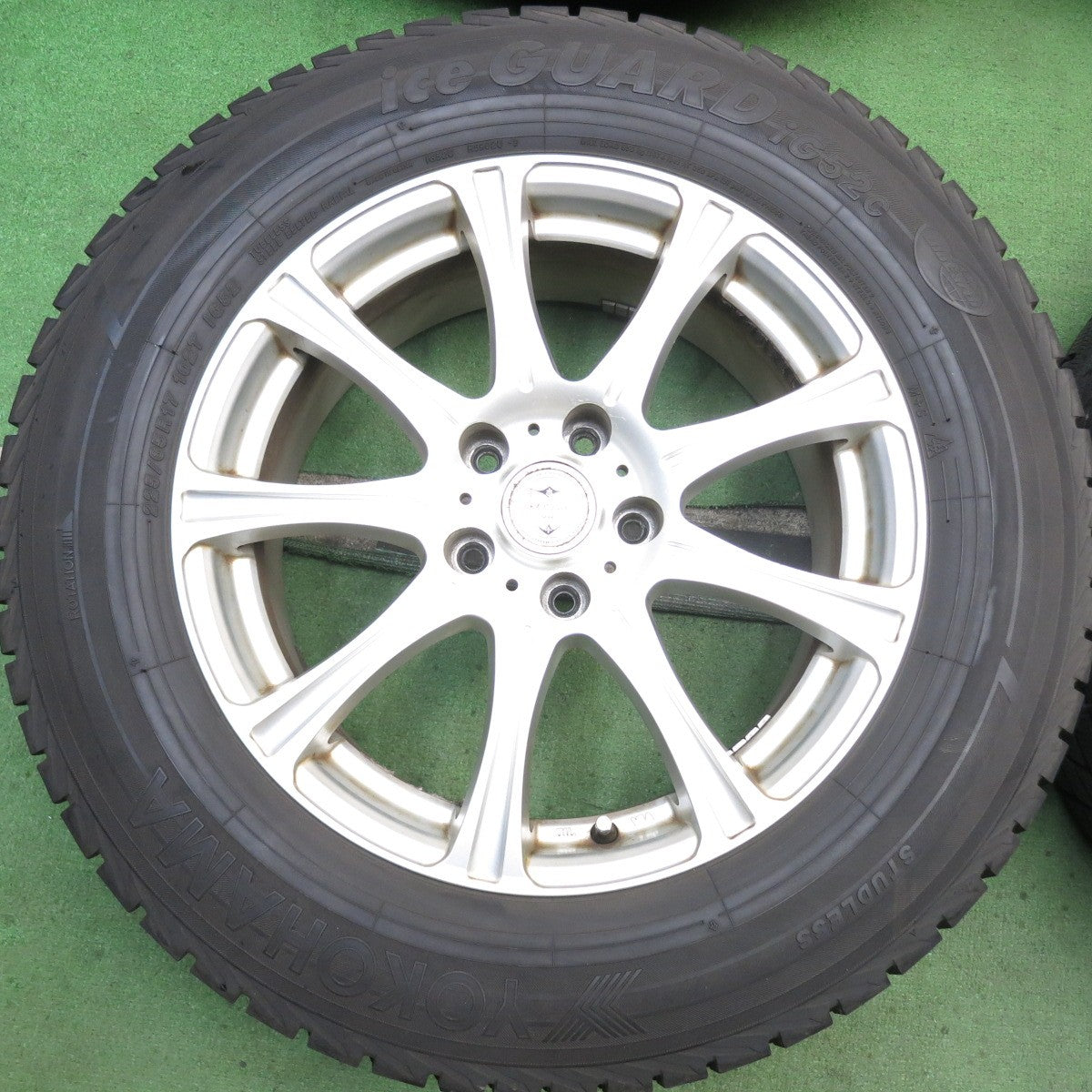 バリ溝！22年！9.5分◎スタッドレス 225/65R17 ヨコハマ アイスガード iG52C JOKER ジョーカー 17インチ PCD114.3/5H◎6083002HAス