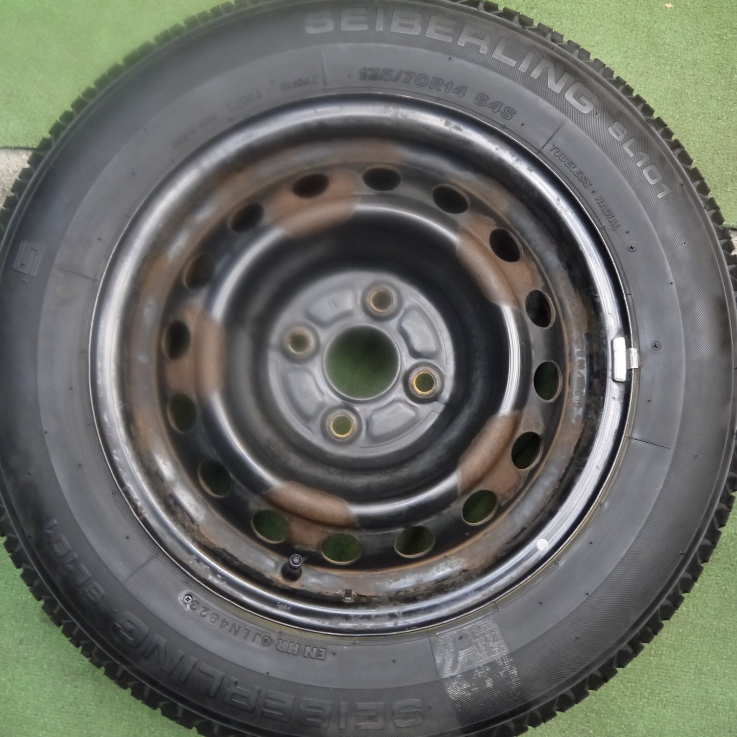 4本価格！23年★175/70R14 セイバーリング SL101 スチール ホイール 14インチ PCD100/4H★5100304Hノ