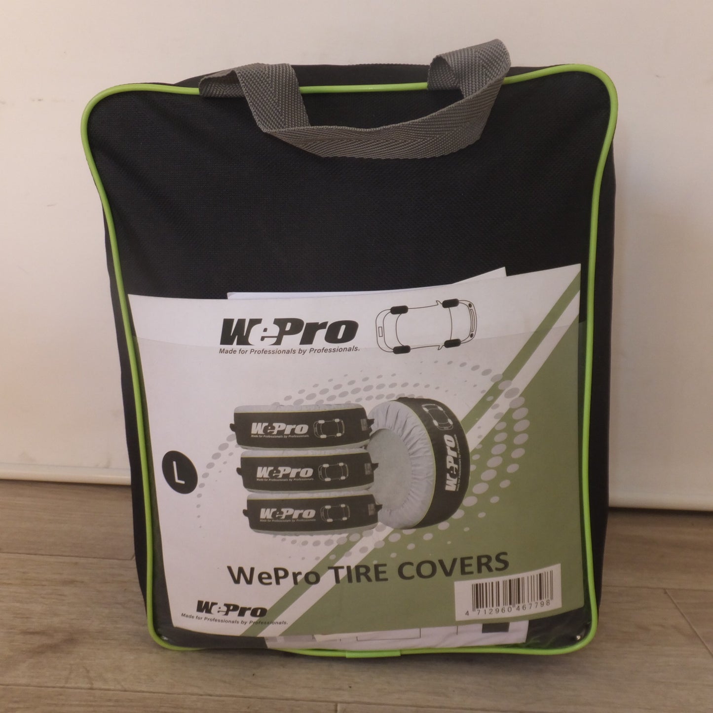 [送料無料] 美品★WePro タイヤカバー TYRE COVERS Lサイズ　タイヤカバー フェルトカバー 各 4枚 セット★