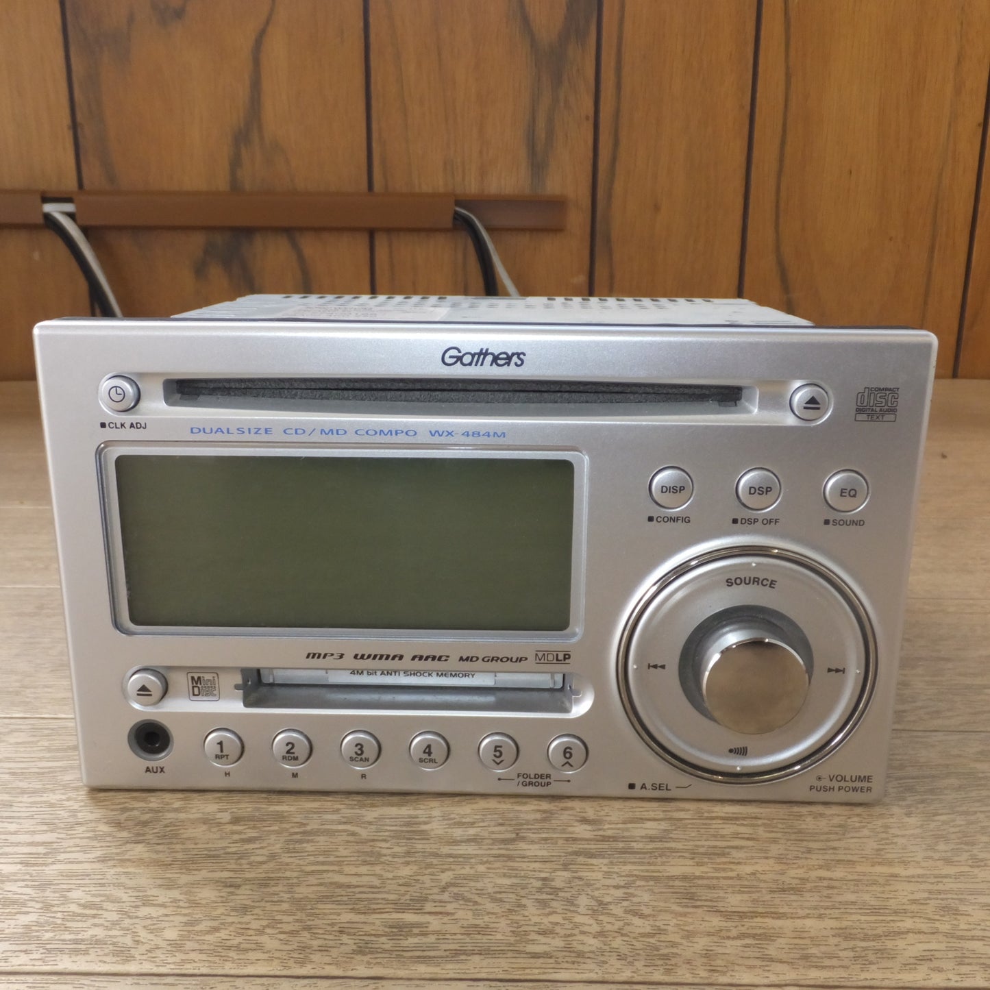 [送料無料] ★ケンウッド KENWOOD ホンダ 純正 デュアルサイズCD/MDコンポ Gathers WX-484M 08A00-4K0-250 12V.D.C.★