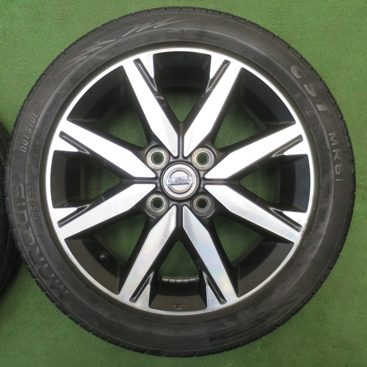 バリ溝！23年！9.5分★日産 デイズ ルークス 純正 165/55R15 マーキス CST MR61 15インチ PCD100/4H★6032503NJノ