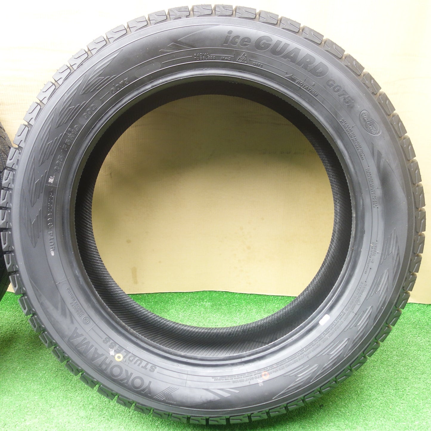 未使用！25年★スタッドレス 225/55R19 ヨコハマ アイスガード G075 タイヤ 19インチ 40系 アルファード ヴェルファイア CX-8 CX-5 等★6011202KTスタ