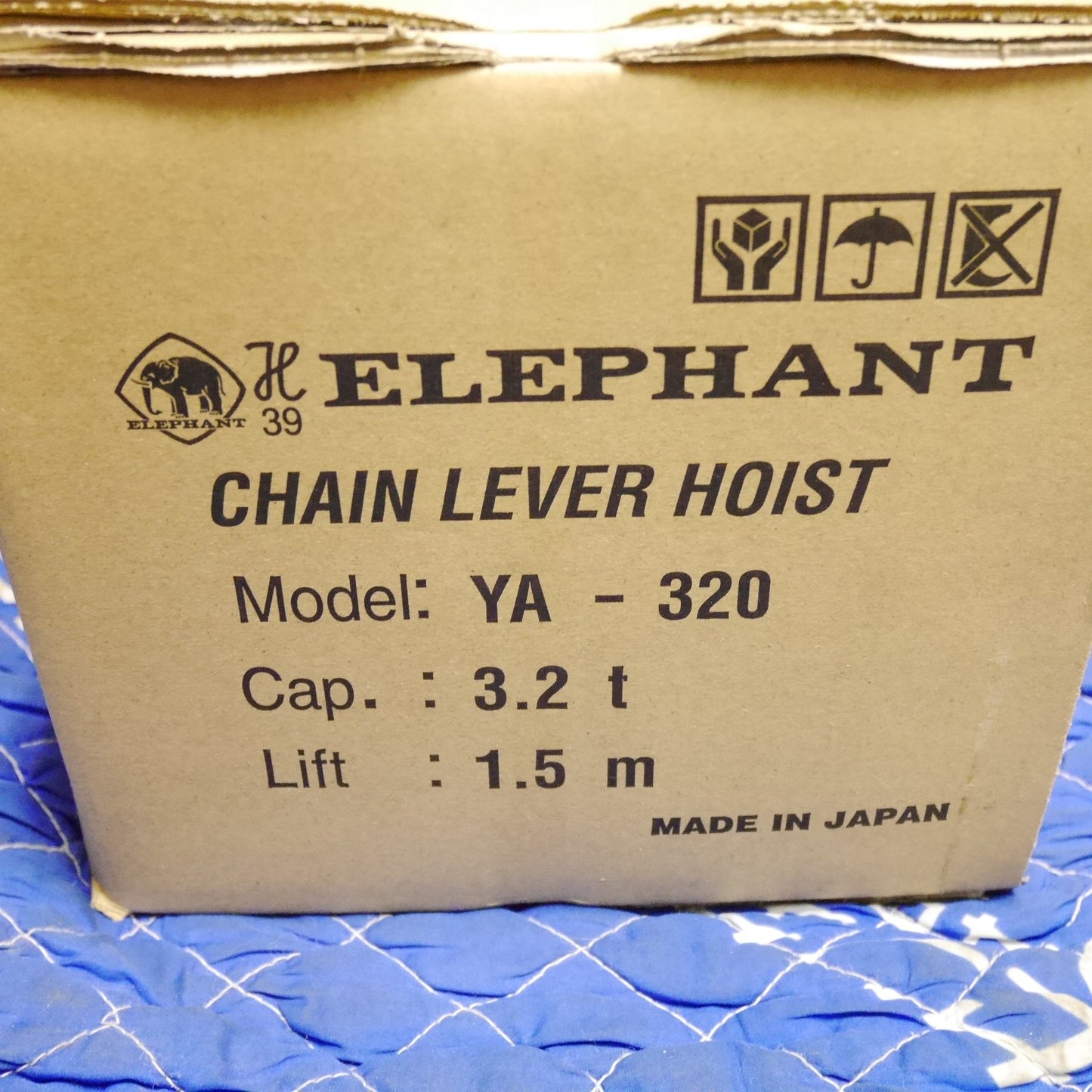 [送料無料] 未使用☆象印 強力 チェーン レバー ホイスト YA-320 3.2ton 1.5m レバーブロック 工具 ELEPHANT☆