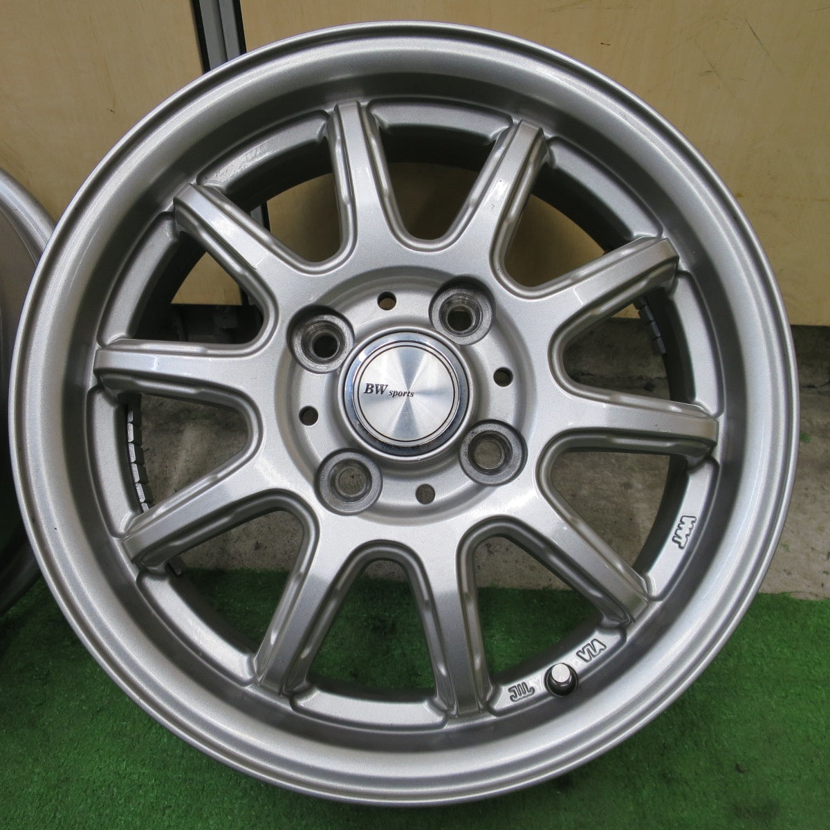 4本価格★BW Sports BWスポーツ 14インチ ホイール 14×4.5J PCD100/4H★6033101NGホ