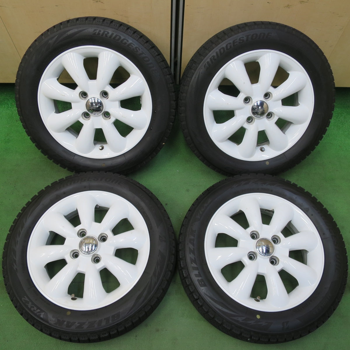 4本価格！22年★スタッドレス 155/65R14 ブリヂストン ブリザック VRX2 LaLaPalm S111 ララパーム 14インチ PCD100/4H★5070605イス