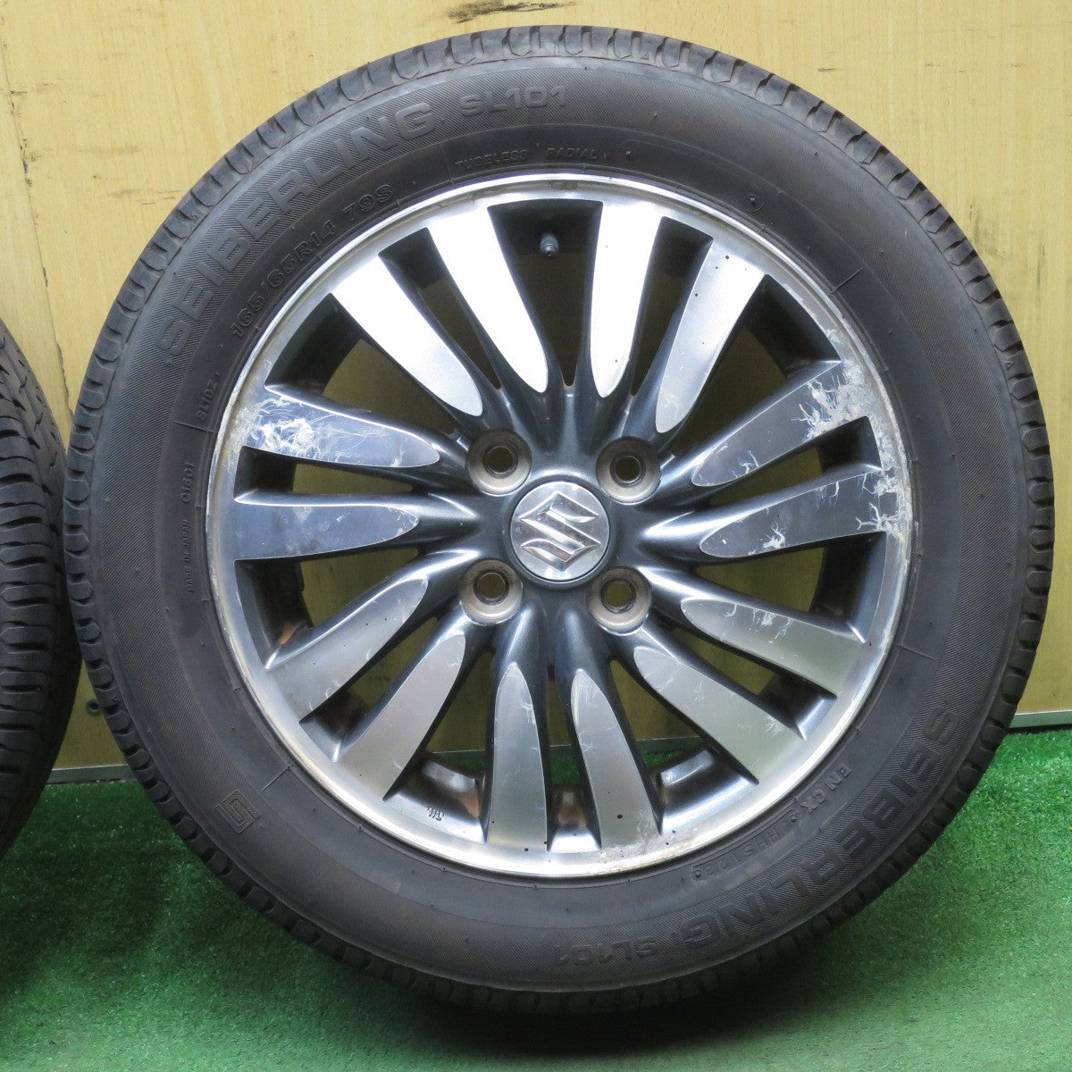 4本価格！24年★スズキ MA15S ソリオ 純正 165/65R14 セイバーリング SL101 14インチ PCD100/4H★5073002NJノ