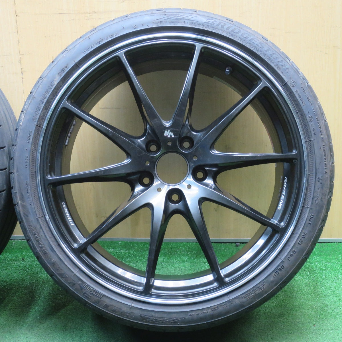 4本価格★RAYS VR G25 245/35R19 ブリヂストン ポテンザ S001 レイズ 19インチ PCD114.3/5H★6040302NJノ