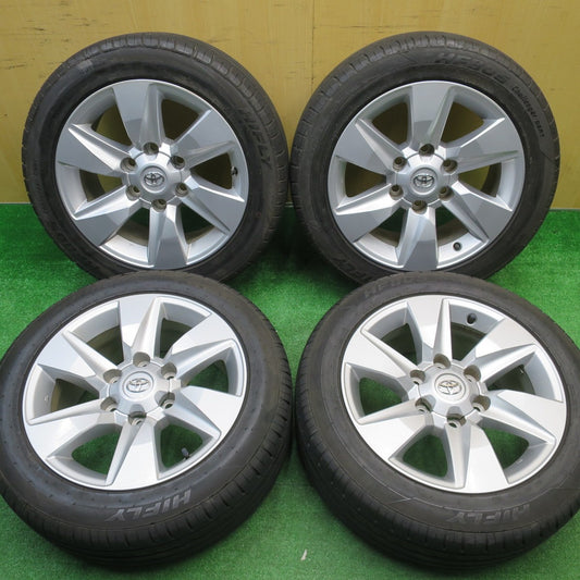 バリ溝！22年！キレイ！9分★ハイエース 等 トヨタ 150系 プラド 純正 215/55R17 ハイフライ HF805 17インチ PCD139.7/6H★5102901NJノ