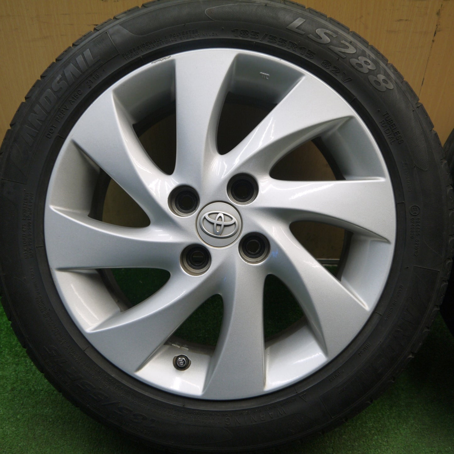 2本価格★トヨタ bB 純正 185/55R15 ランドセイル LS288 15インチ PCD100/4H★6022004Hノ