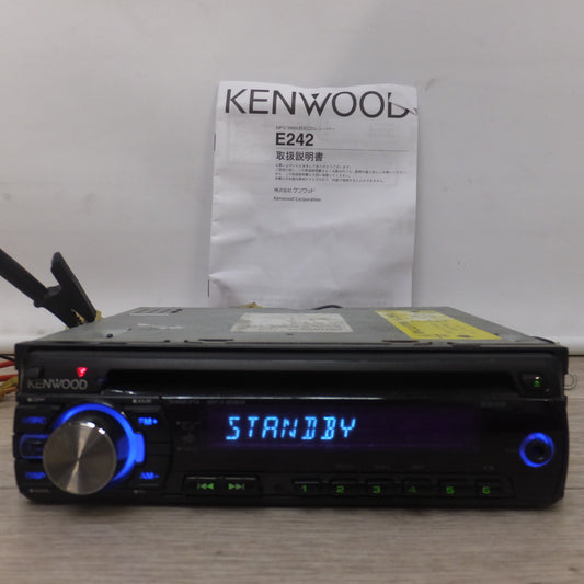 [送料無料] ★ケンウッド KENWOOD MP3 WMA対応CDレシーバー E242[38]★