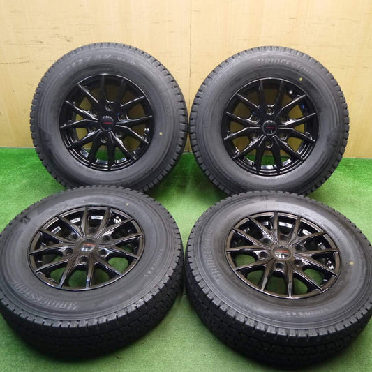 バリ溝！22年！キレイ！9.5分★LEHRMEISTER PREMIX HC2×6 195/80R15 スタッドレス ブリヂストン ブリザック VL10 レアマイスター プレミックス PCD139.7/6H★5032104Hス