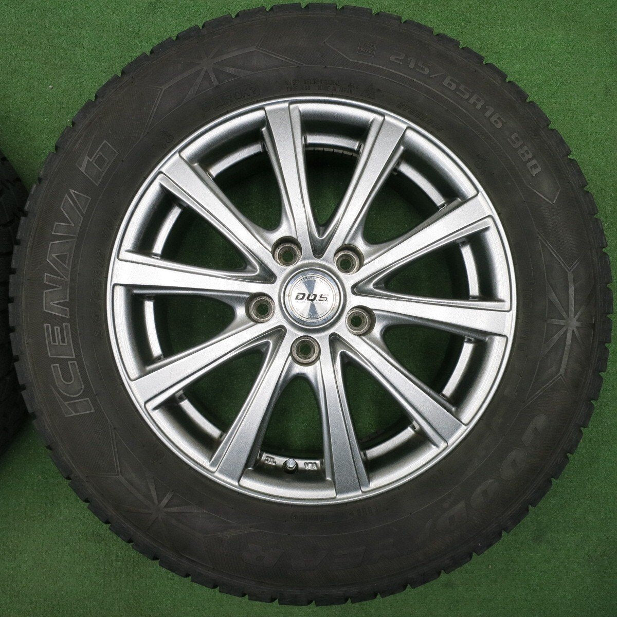 キレイ★スタッドレス 215/65R16 グッドイヤー アイスナビ6 D.O.S. DOS 16インチ PCD114.3/5H★5011102NJス