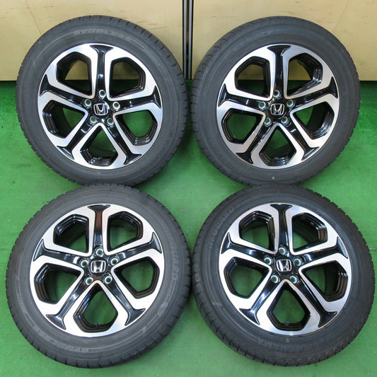 *送料無料* バリ溝！キレイ！8.5分★ホンダ ヴェゼル 純正 215/55R17 スタッドレス ヨコハマ アイスガード iG50 17インチ PCD114.3/5H★4060508イス