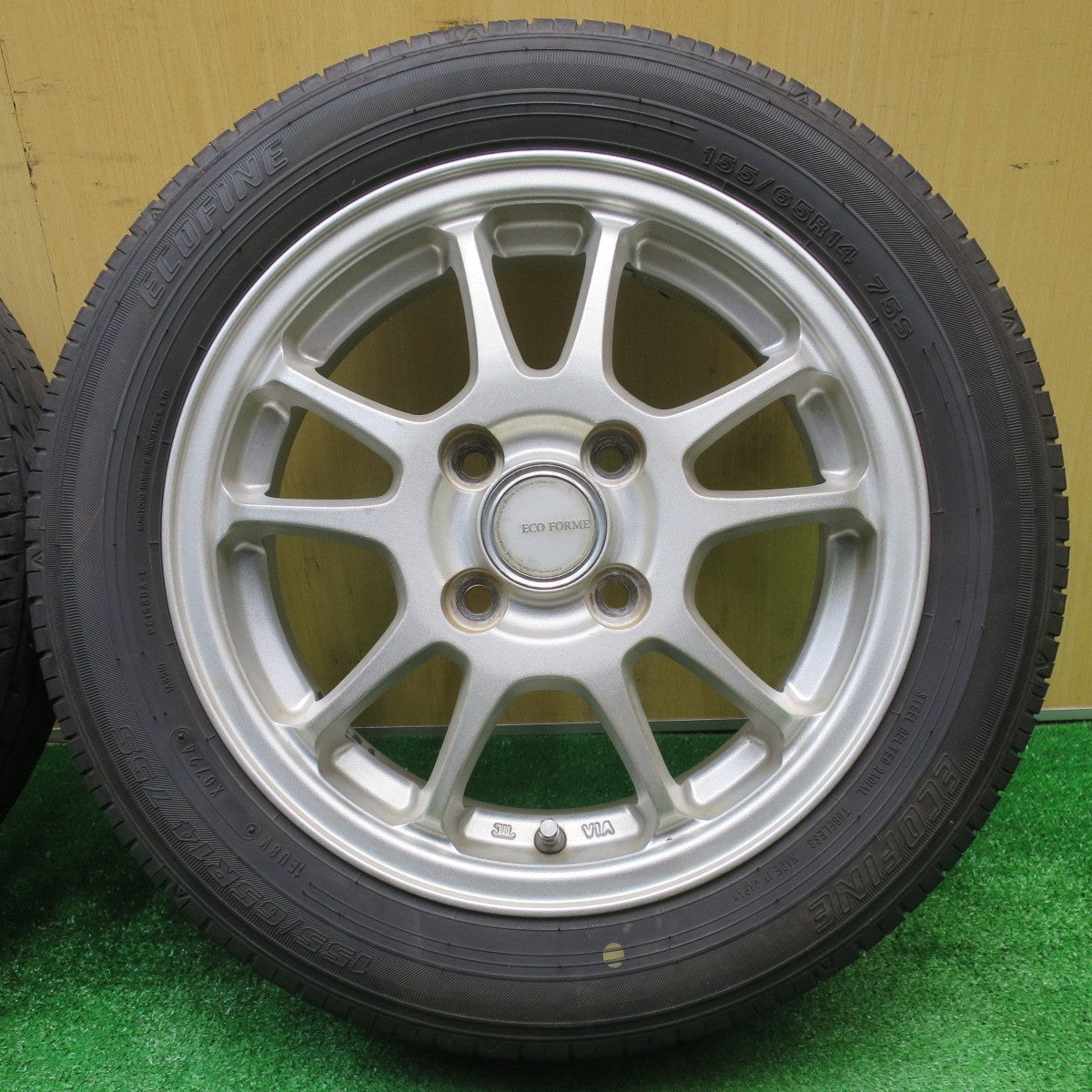 4本価格！24年★155/65R14 エコファイン ECOFINE ECO FORME SE-10 エコフォルム 14インチ PCD100/4H★5110303NJノ
