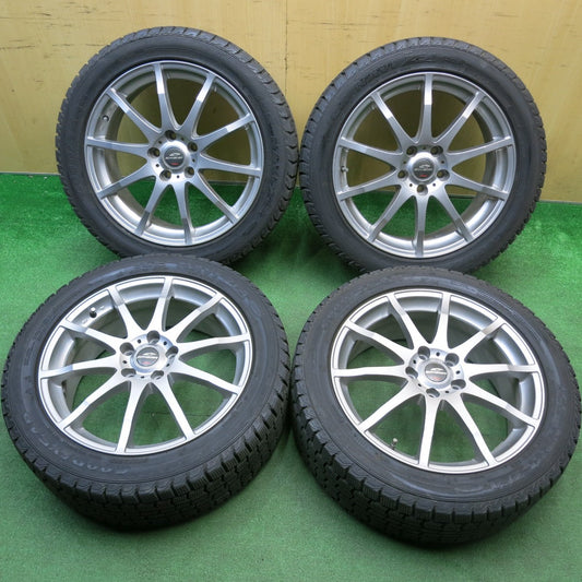 バリ溝！キレイ！9.5分★スタッドレス 225/50R18 グッドイヤー アイスナビ ZEA SCHNEIDER シュナイダー 18インチ PCD114.3/5H★6012203HAス