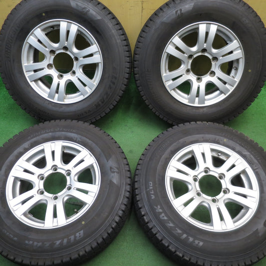 バリ溝！23年！9.5分★ハイエース 等 195/80R15 107/105N スタッドレス ブリヂストン ブリザック VL10 社外 アルミ 15インチ PCD139.7/6H★5053008NJス