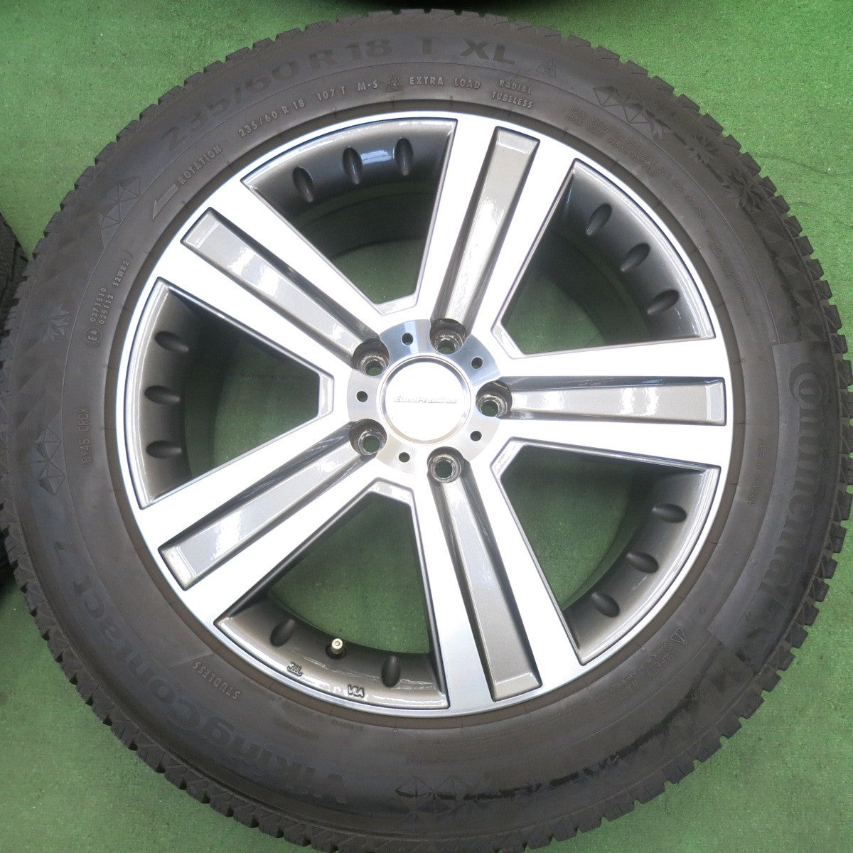 キレイ◎ベンツ 等 EuroPremium Werner 235/60R18 スタッドレス コンチネンタル バイキングコンタクト7 ユーロプレミアム ヴェルナー 18インチ PCD112/5H◎6061413HAス