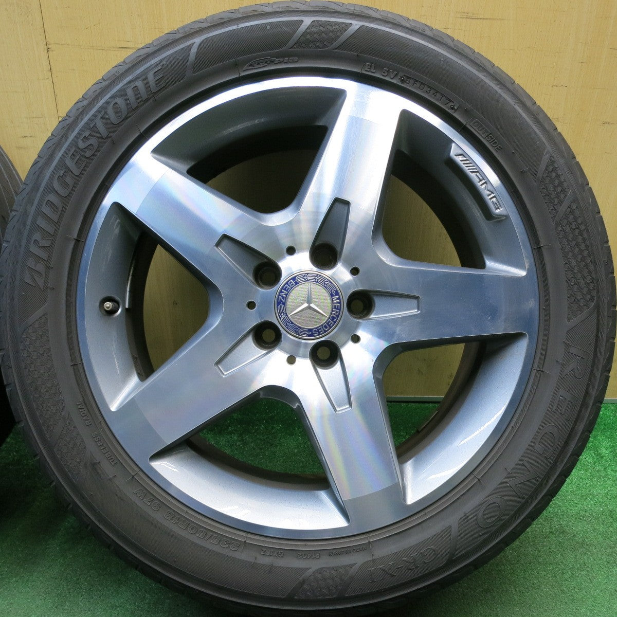 4本価格★ベンツ GLAクラス X156 純正 AMG 235/50R18 ブリヂストン レグノ GR-XI 18インチ PCD112/5H★6022301HAノ