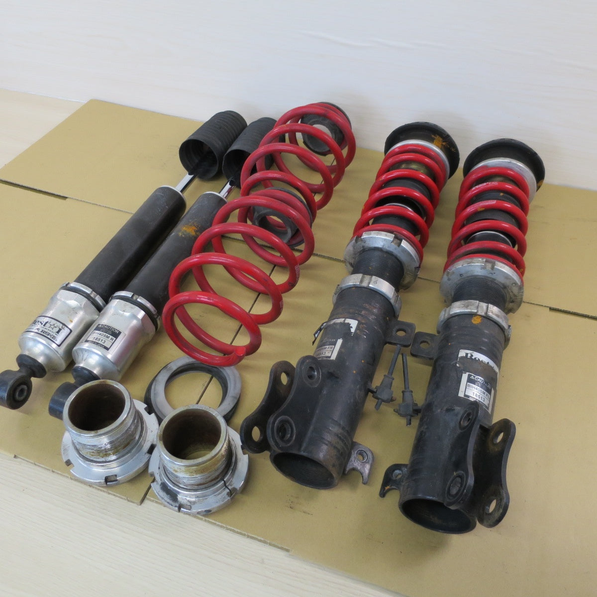 セット♪ホンダ N-BOX JF2 RS-R BEST i 車高調 サスペンション BIH405M Nワン ベストi スプリング ショック カー パーツ♪ [送料無料]